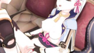 Ayaka and aether having sex