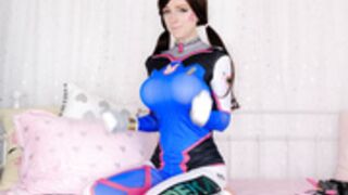 DestinationKat Inflating DVa's breasts