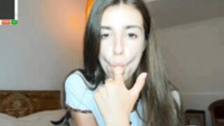 Coy_Amina sucking thumb and fingers on Day 307