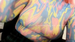 ovelymila 220422 PVTspy pussy spreads, bare tits, funny