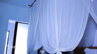 blackmango_mary and her cat. Both naked