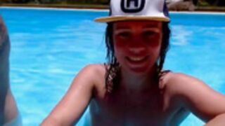 Impressive brunette Kaisylay is excitingly fucking with