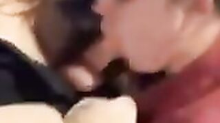 Coworker gives blowjob