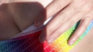 Diora B@ird at the beach