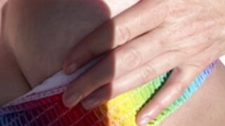 Diora B@ird at the beach