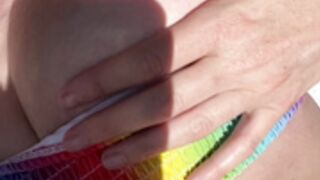 Diora B@ird at the beach