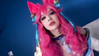 Purple Bitch: Ahri Cosplay