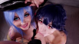 Leah Meow | Purple Bitch -Akame & Esdeath 🗼 Anal Fucked