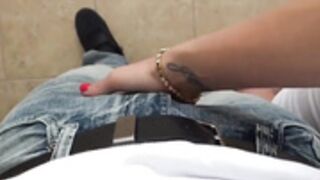 Kaia Malone Bathroom Blowjob