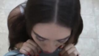 Kaia Malone Bathroom Blowjob