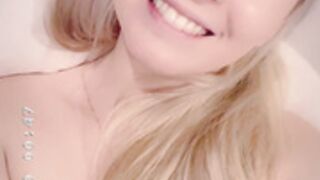 Kirabee Rubs Shaved Pussy