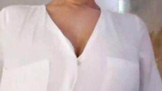 Roxy Rayne Rips Her Shirt Open To Reveal Her Boobs