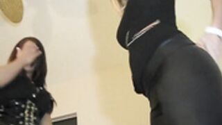 Babes showing off their shiny ass 2