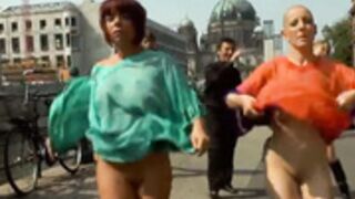 bald lady public humiliation then DP