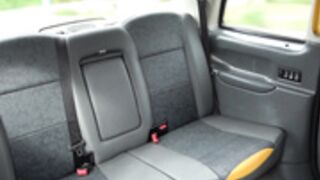 Honour May - Elegant British girl fucks in taxi