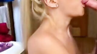 Aleska blowjob and cumshot hun