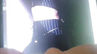 girl masturbating to momo