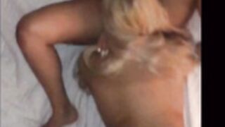 Two ebony big tits girls having new year celebration