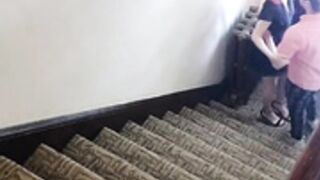 rocketbabey - Stairwell Sex and Cum On Ass