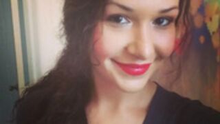 Gabrielle Wolfenson-Bannon sucks her dildo