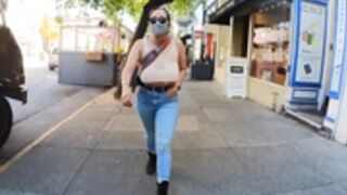 Perridotspalmtree underboob public walk