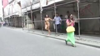 NIP - Diana naked on the main street