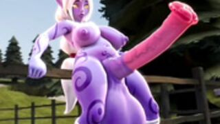 Xayah Cock Transformation Sorakas new juicy cock ????