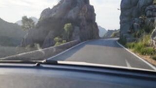 @LanaAndAlex driving topless