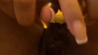 Steph Lima - Glass dildo play