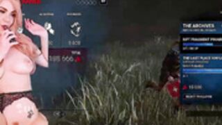 KylieKohl drinking vodka and owning in FPS shooter