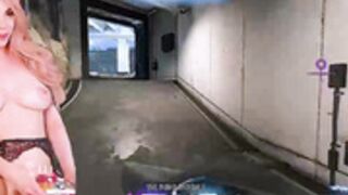 KylieKohl drinking vodka and owning in FPS shooter