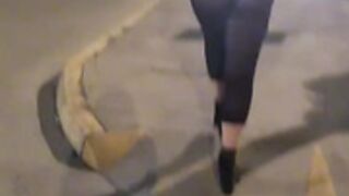 bithy walking on mess