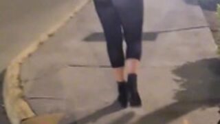 bithy walking on mess