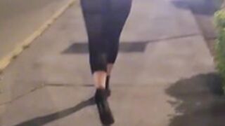 bithy walking on mess