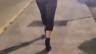 bithy walking on mess
