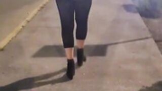 bithy walking on mess
