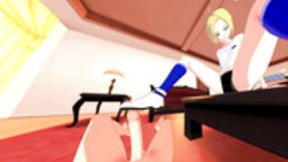 Koikatsu Party - Annie Leonhart Various Footjob 2