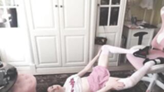 ViolaVonBelle prattling around on the floor
