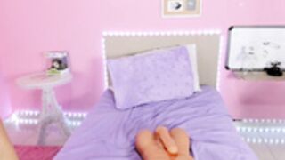 Little_Effy18 Metallic Pink Bikini Fuck Senor Torso