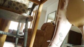 FLUFFY PLATFORM HIGH HEELS ASMR