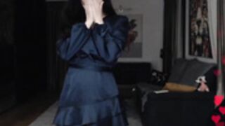 FancyVikki dress off topless