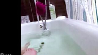 Lolli-Popa washes her expensive prostitute body