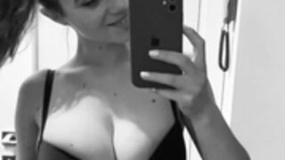 Solomia Maievska black bra