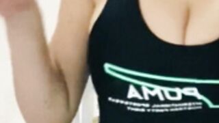 Solomia Maievska tank top bounce