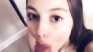 Whitney sucking in the bathroom