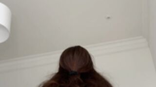 Sweetklem stretching her butt