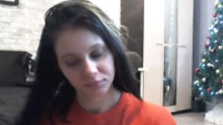 cutest brunette POV facial cumsot cum