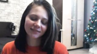 cutest brunette POV facial cumsot cum