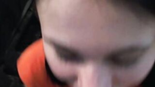 cutest brunette POV facial cumsot cum