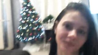 cutest brunette POV facial cumsot cum
